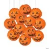 10" Jack-O’-Lantern Hanging Paper Lantern Halloween Decorations - 12 Pc. -Cheap Halloween decorations Store 10 jack o lantern hanging paper lantern halloween decorations 12 pc 13660404