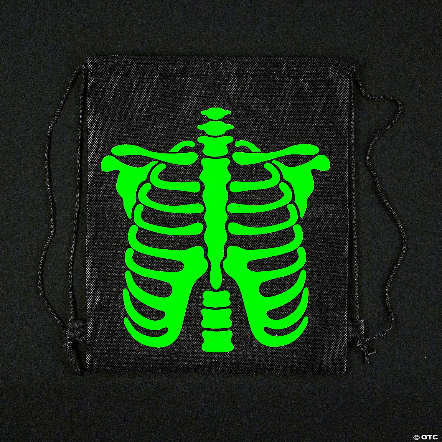 12" x 15" Medium Glow-in-the-Dark Skeleton Nonwoven Drawstring Bags – 12 Pc. 5 12" x 15" Medium Glow-in-the-Dark Skeleton Nonwoven Drawstring Bags – 12 Pc. - Image 3