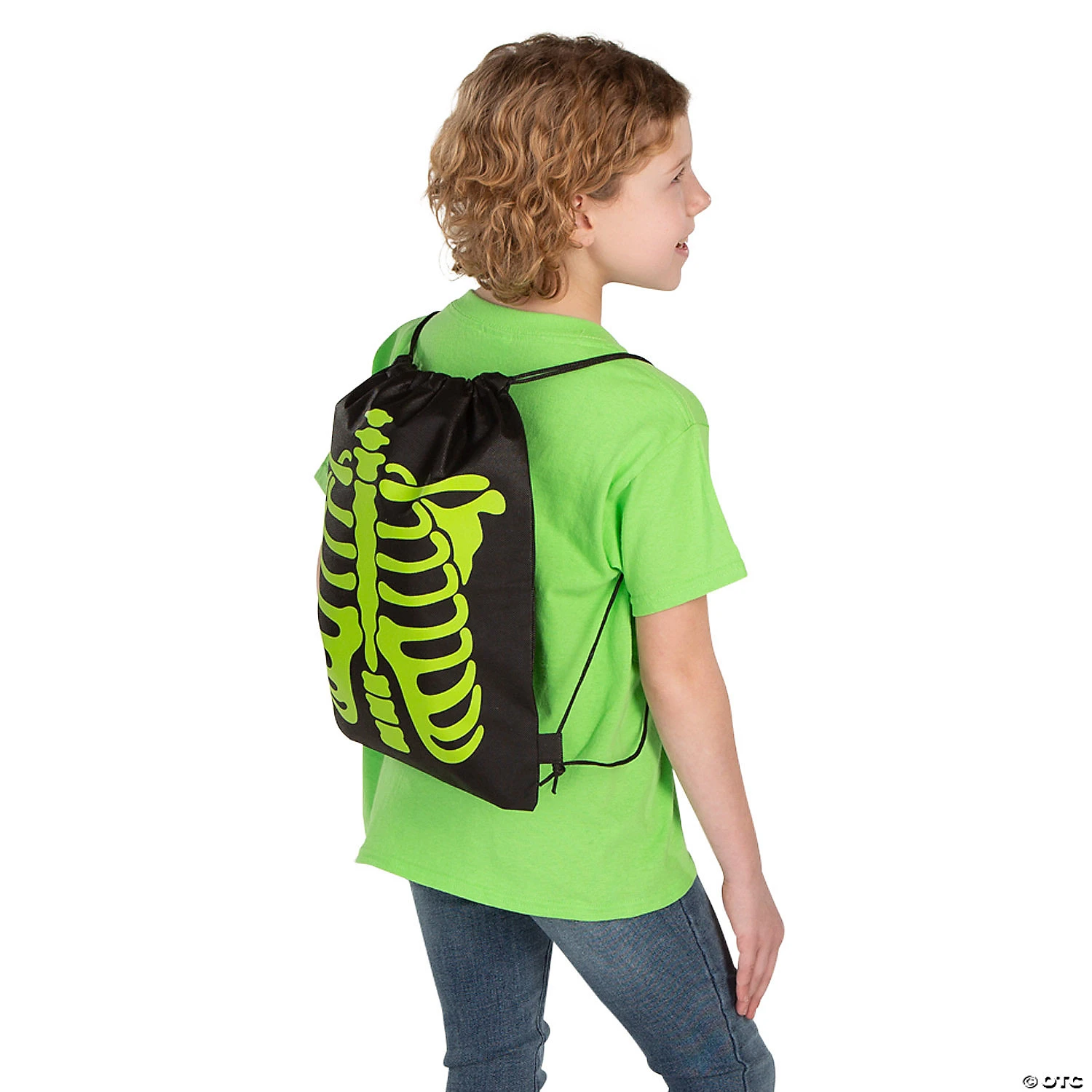 12" x 15" Medium Glow-in-the-Dark Skeleton Nonwoven Drawstring Bags – 12 Pc. 6 12" x 15" Medium Glow-in-the-Dark Skeleton Nonwoven Drawstring Bags – 12 Pc. - Image 4