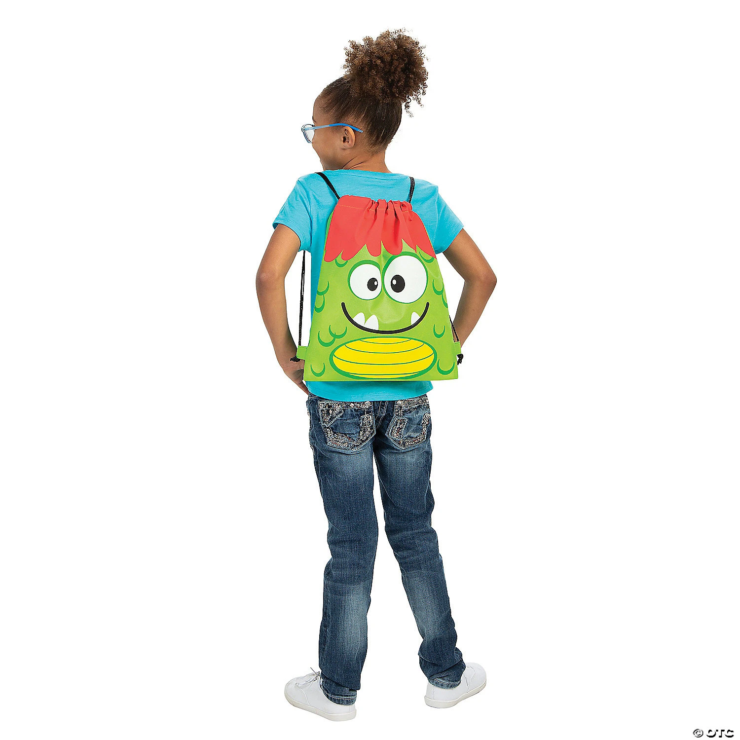 12" x 15" Medium Nonwoven Silly Monster Drawstring Bags - 12 Pc. 6 12" x 15" Medium Nonwoven Silly Monster Drawstring Bags - 12 Pc. - Image 4
