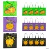 15" x 15" Large Nonwoven Glow-in-the-Dark Christian Pumpkin Tote Bags - 12 Pc. -Cheap Halloween decorations Store 15 x 15 large nonwoven glow in the dark christian pumpkin tote bags 12 pc 36 2411