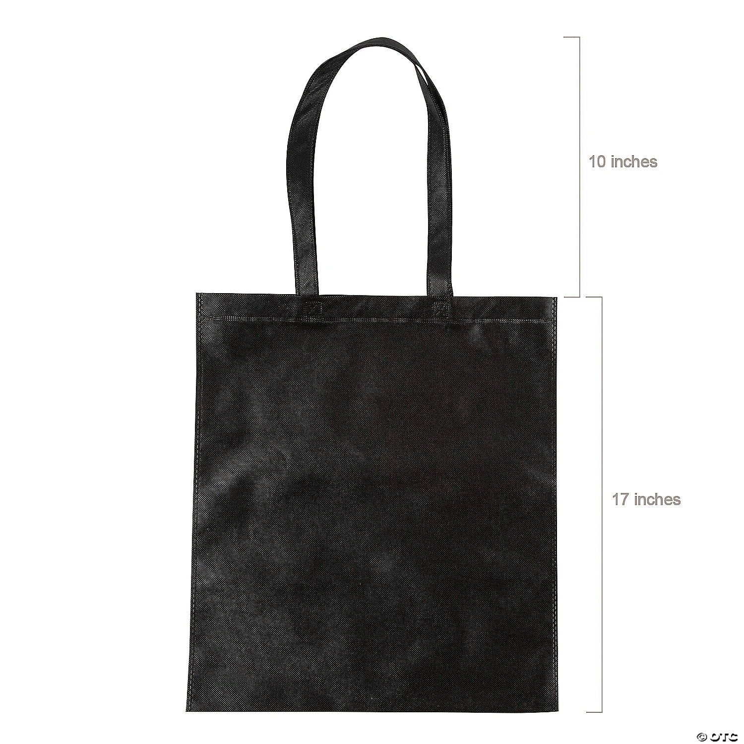 15" x 17" Large Black Tote Bags - 12 Pc. 4 15" x 17" Large Black Tote Bags - 12 Pc. - Image 2