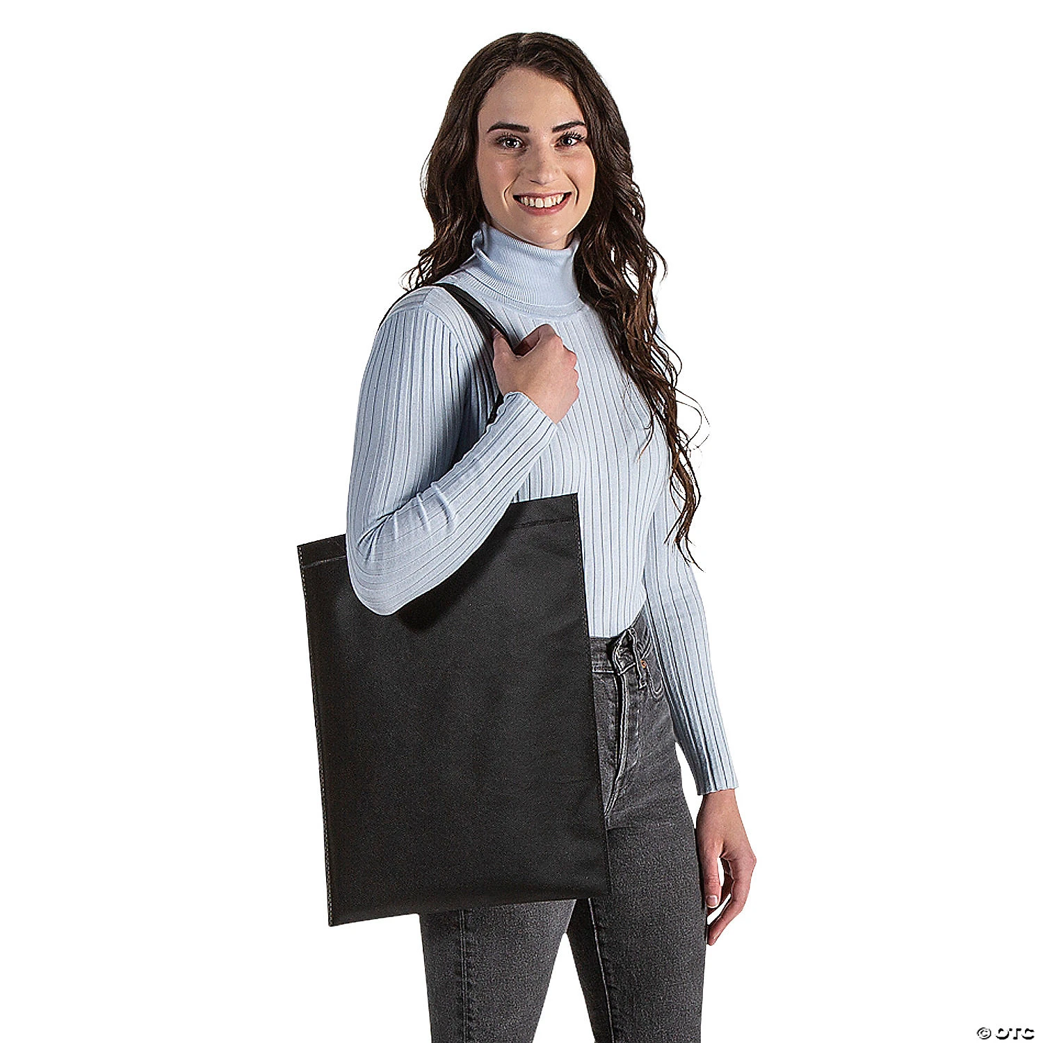 15" x 17" Large Black Tote Bags - 12 Pc. 5 15" x 17" Large Black Tote Bags - 12 Pc. - Image 3