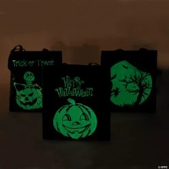 15" x 17" Large Nonwoven Glow-in-the-Dark Halloween Tote Bags - 12 Pc. 7 15" x 17" Large Nonwoven Glow-in-the-Dark Halloween Tote Bags - 12 Pc. -Cheap Halloween decorations Store 15 x 17 large nonwoven glow in the dark halloween tote bags 12 pc 13606125 a02