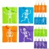 15" x 17" Large Nonwoven Neon Skeleton Tote Bags - 12 Pc. -Cheap Halloween decorations Store 15 x 17 large nonwoven neon skeleton tote bags 12 pc 13744416