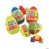 3" Built on Jesus Color Brick-Filled Plastic Easter Eggs - 12 Pc. -Cheap Halloween decorations Store 3 built on jesus color brick filled plastic easter eggs 12 pc 13931590