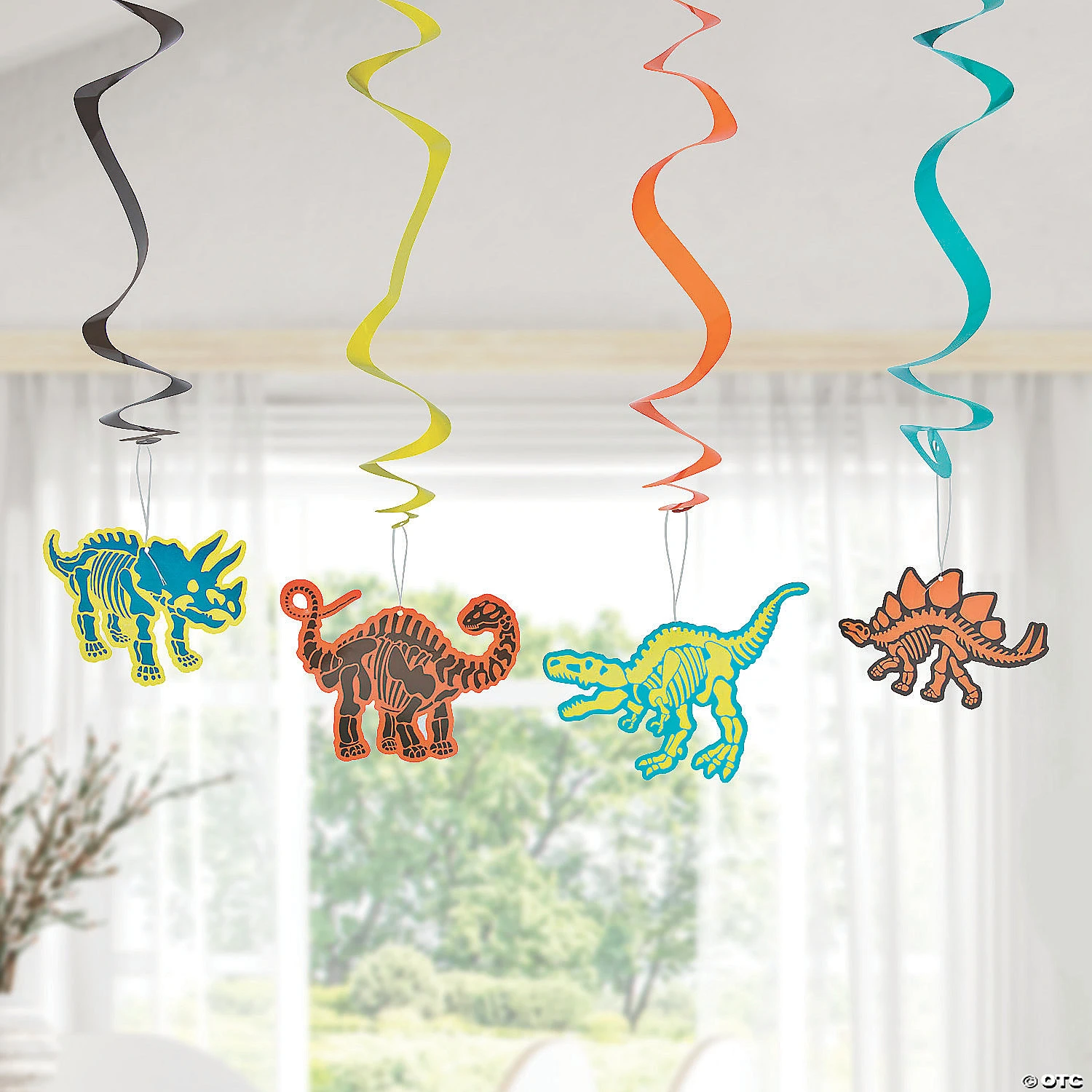 30" Dino Dig Hanging Swirl Decorations - 12 Pc. 5 30" Dino Dig Hanging Swirl Decorations - 12 Pc. - Image 3