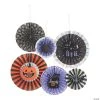 Basic Boo Hanging Fans Halloween Decorations - 6 Pc. -Cheap Halloween decorations Store basic boo hanging fans halloween decorations 6 pc 13901892