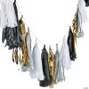 Black & White Tassel Garland 2 Black & White Tassel Garland -Cheap Halloween decorations Store black and white tassel garland13668823