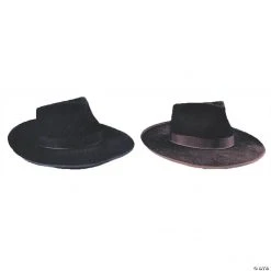 Black Gangster Hat - Large