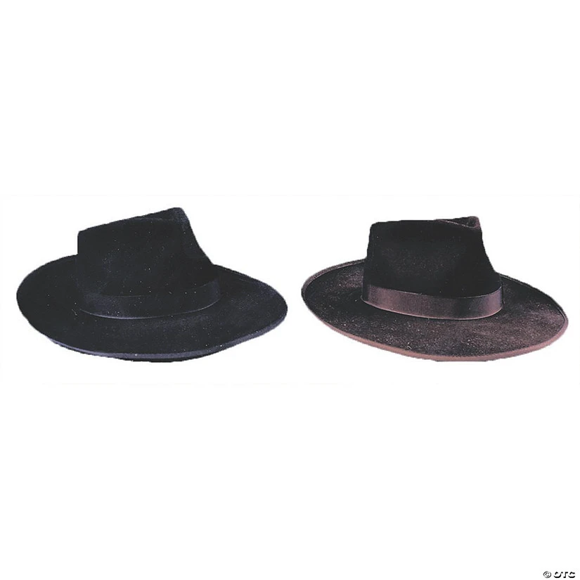 Black Gangster Hat - Large 3 Black Gangster Hat - Large