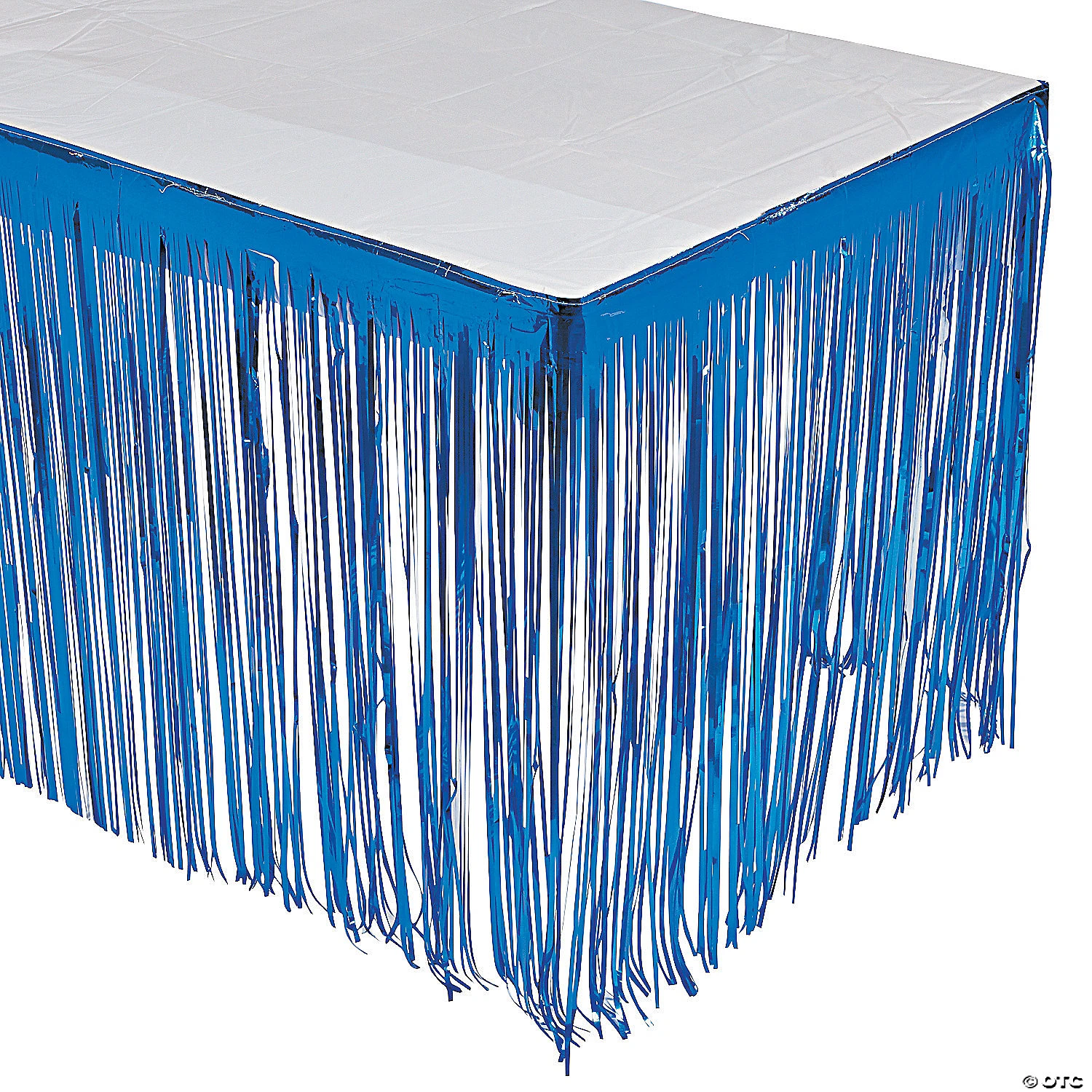 Metallic Fringe Plastic Table Skirt 3 Metallic Fringe Plastic Table Skirt