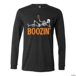 Boozin’ Skeleton Adult’s T-Shirt
