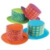 Bright Accordion Top Hats - 12 Pc. 2 Bright Accordion Top Hats - 12 Pc. -Cheap Halloween decorations Store bright accordion top hats 12 pc 15 184
