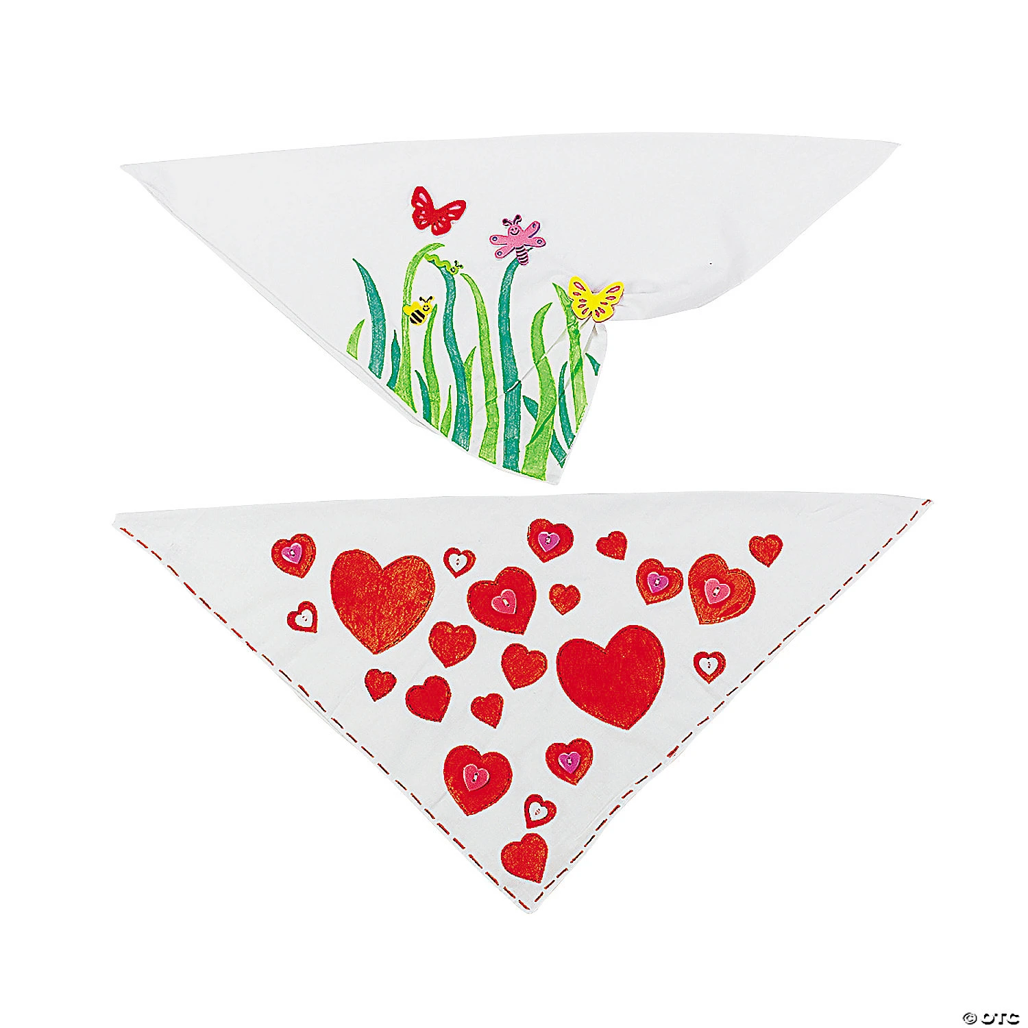 Bulk DIY White Bandanas - 48 Pc. 3 Bulk DIY White Bandanas - 48 Pc.