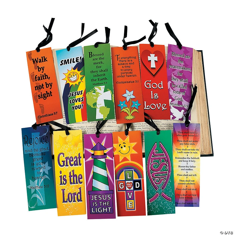 Bulk Religious Bookmark Assortment - 144 Pc. 3 Bulk Religious Bookmark Assortment - 144 Pc.