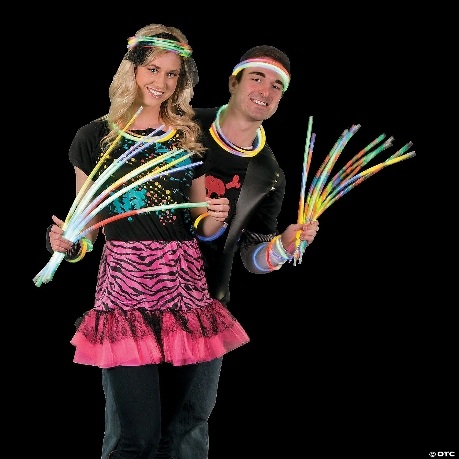 Bulk Tri-Color & Solid Glow Necklace Assortment - 100 Pc. 4 Bulk Tri-Color & Solid Glow Necklace Assortment - 100 Pc. - Image 2