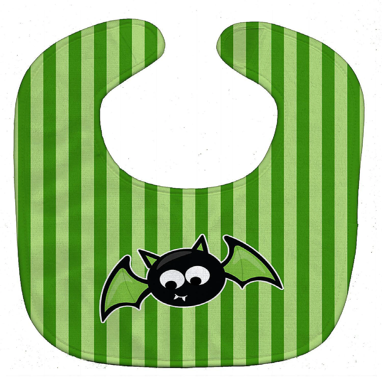 Caroline's Treasures, Halloween, Halloween Bat Green Stripes Baby Bib, 10 x 13, 3 Caroline's Treasures, Halloween, Halloween Bat Green Stripes Baby Bib, 10 x 13,