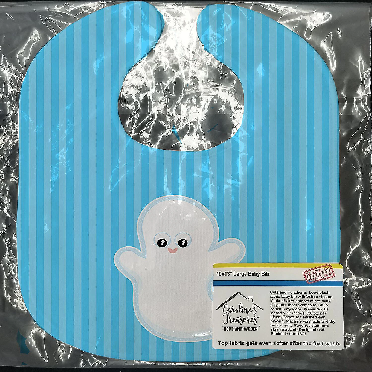 Caroline's Treasures, Halloween, Halloween Ghost Baby Bib, 10 x 13, 4 Caroline's Treasures, Halloween, Halloween Ghost Baby Bib, 10 x 13, - Image 2