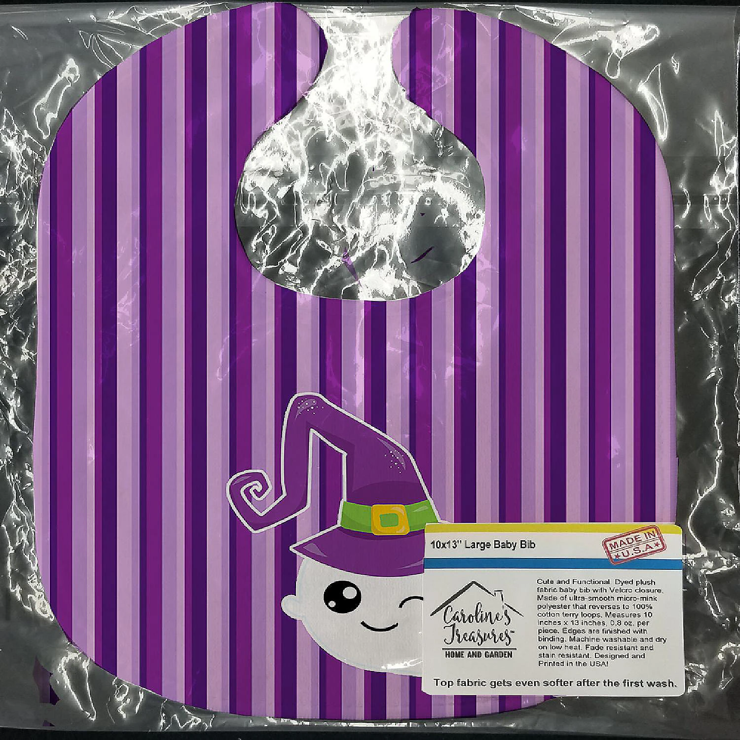 Caroline's Treasures, Halloween, Halloween Ghost Witch Baby Bib, 10 x 13, 4 Caroline's Treasures, Halloween, Halloween Ghost Witch Baby Bib, 10 x 13, - Image 2