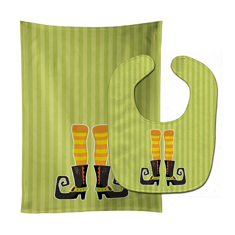 Caroline's Treasures, Halloween, Halloween Witch's Feet #4 Baby Bib & Burp Cloth, 11 x 18, 3 Caroline's Treasures, Halloween, Halloween Witch's Feet #4 Baby Bib & Burp Cloth, 11 x 18,