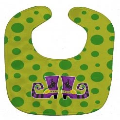 Caroline's Treasures, Halloween, Halloween Witch's Shoes Baby Bib, 10 x 13,