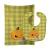 Caroline's Treasures Mr. Winky Pumpkin Baby Bib & Burp Cloth, 11 x 18,