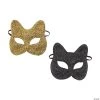 Cat Masquerade Masks - 12 Pc. -Cheap Halloween decorations Store cat masquerade masks 12 pc 13912147