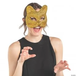 Cat Masquerade Masks - 12 Pc. 5 Cat Masquerade Masks - 12 Pc. -Cheap Halloween decorations Store cat masquerade masks 12 pc 13912147 a01