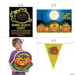 Christian Pumpkin Classroom Decorating Kit - 20 Pc. 5 Christian Pumpkin Classroom Decorating Kit - 20 Pc. -Cheap Halloween decorations Store christian pumpkin classroom decorating kit 20 pc 13983027 a01