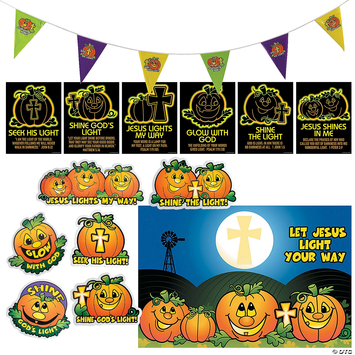Christian Pumpkin Classroom Decorating Kit - 20 Pc. 3 Christian Pumpkin Classroom Decorating Kit - 20 Pc.