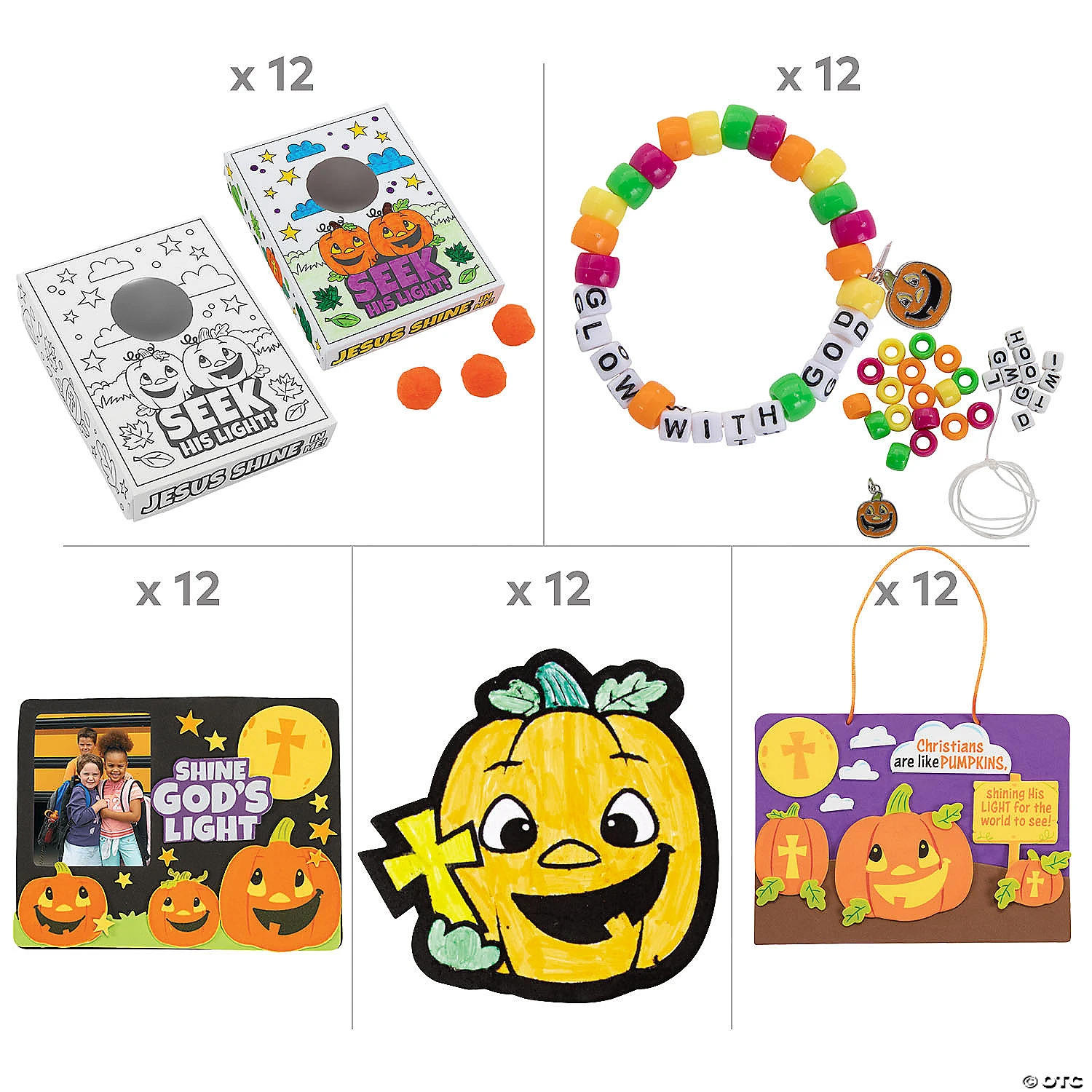 Christian Pumpkin Craft Assortment - Makes 60 4 Christian Pumpkin Craft Assortment - Makes 60 - Image 2