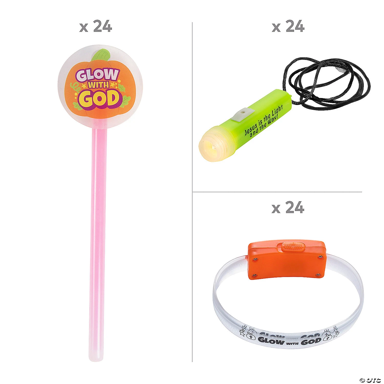 Christian Pumpkin Light-Up Assortment Kit – 72 Pc. 4 Christian Pumpkin Light-Up Assortment Kit – 72 Pc. - Image 2