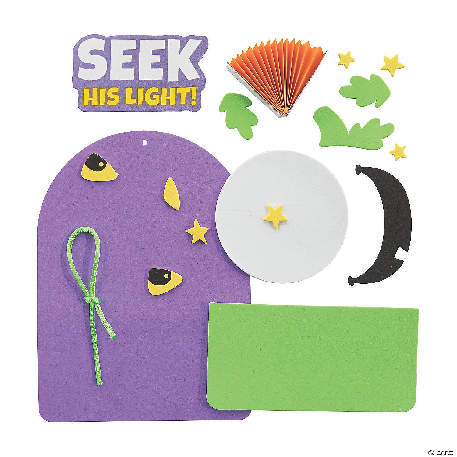 Christian Pumpkin Mini Paper Fan Craft Kit - Makes 12 4 Christian Pumpkin Mini Paper Fan Craft Kit - Makes 12 - Image 2