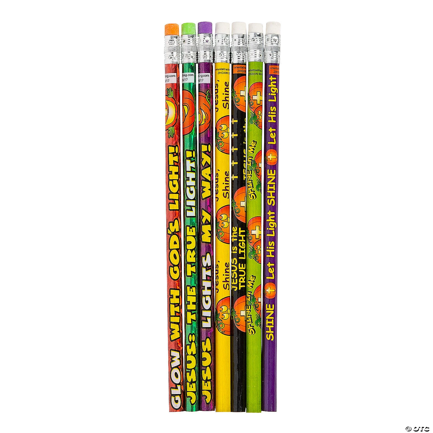 Christian Pumpkin Pencil Assortment - 48 Pc. 4 Christian Pumpkin Pencil Assortment - 48 Pc. - Image 2