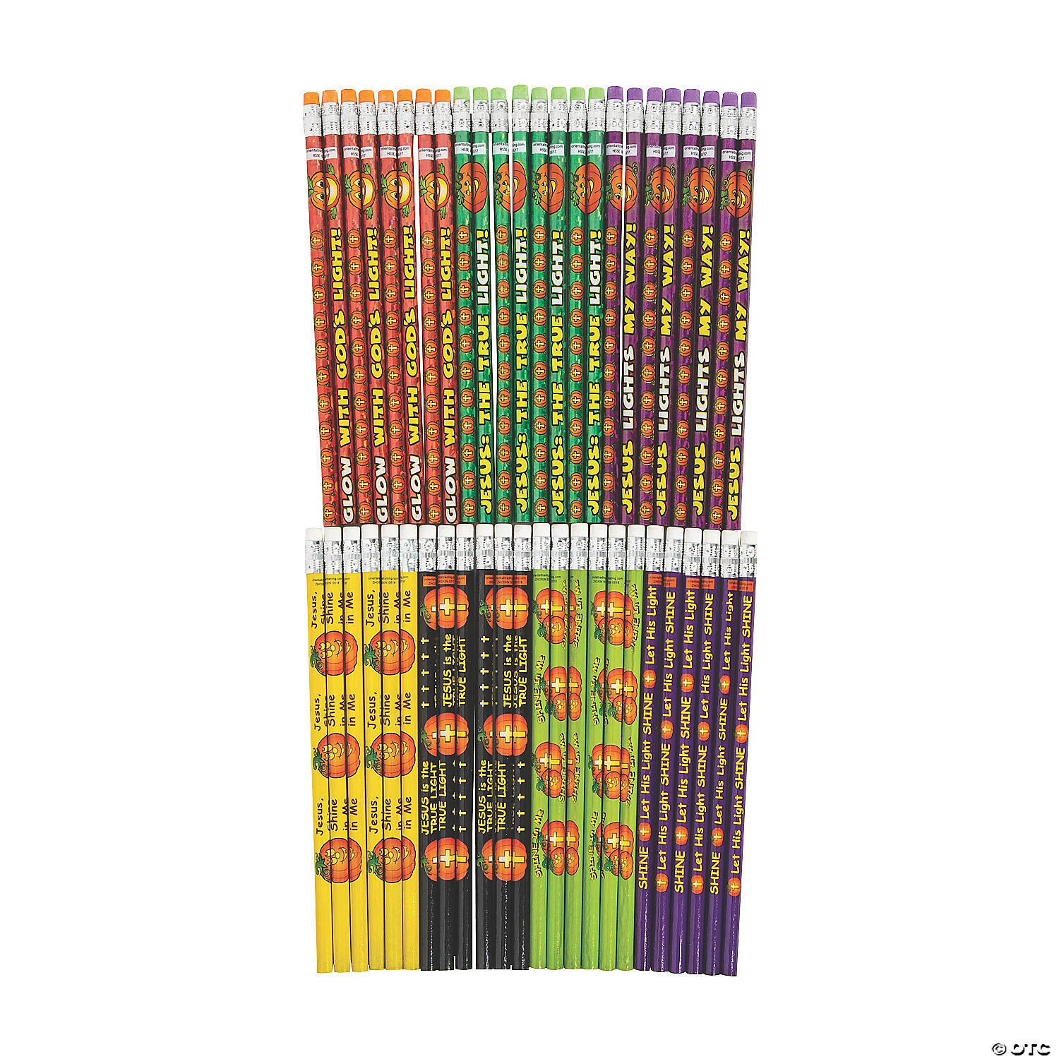 Christian Pumpkin Pencil Assortment - 48 Pc. 3 Christian Pumpkin Pencil Assortment - 48 Pc.