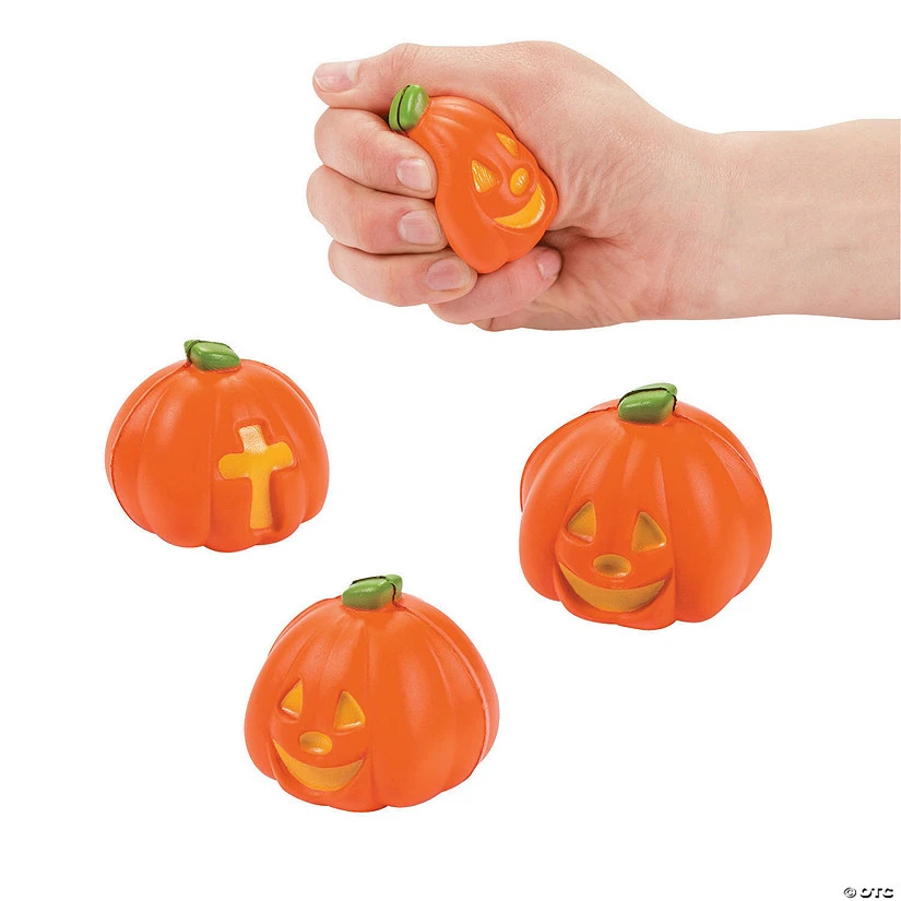 Christian Pumpkin Stress Toys - 12 Pc. 3 Christian Pumpkin Stress Toys - 12 Pc.