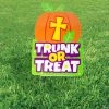 Christian Pumpkin Trunk-Or-Treat Yard Sign -Cheap Halloween decorations Store christian pumpkin trunk or treat yard sign14097456