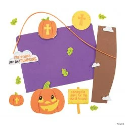 Christians Are Like Pumpkins Sign Craft Kit- Makes 12 -Cheap Halloween decorations Store christians are like pumpkins sign craft kit makes 1213845396 a01