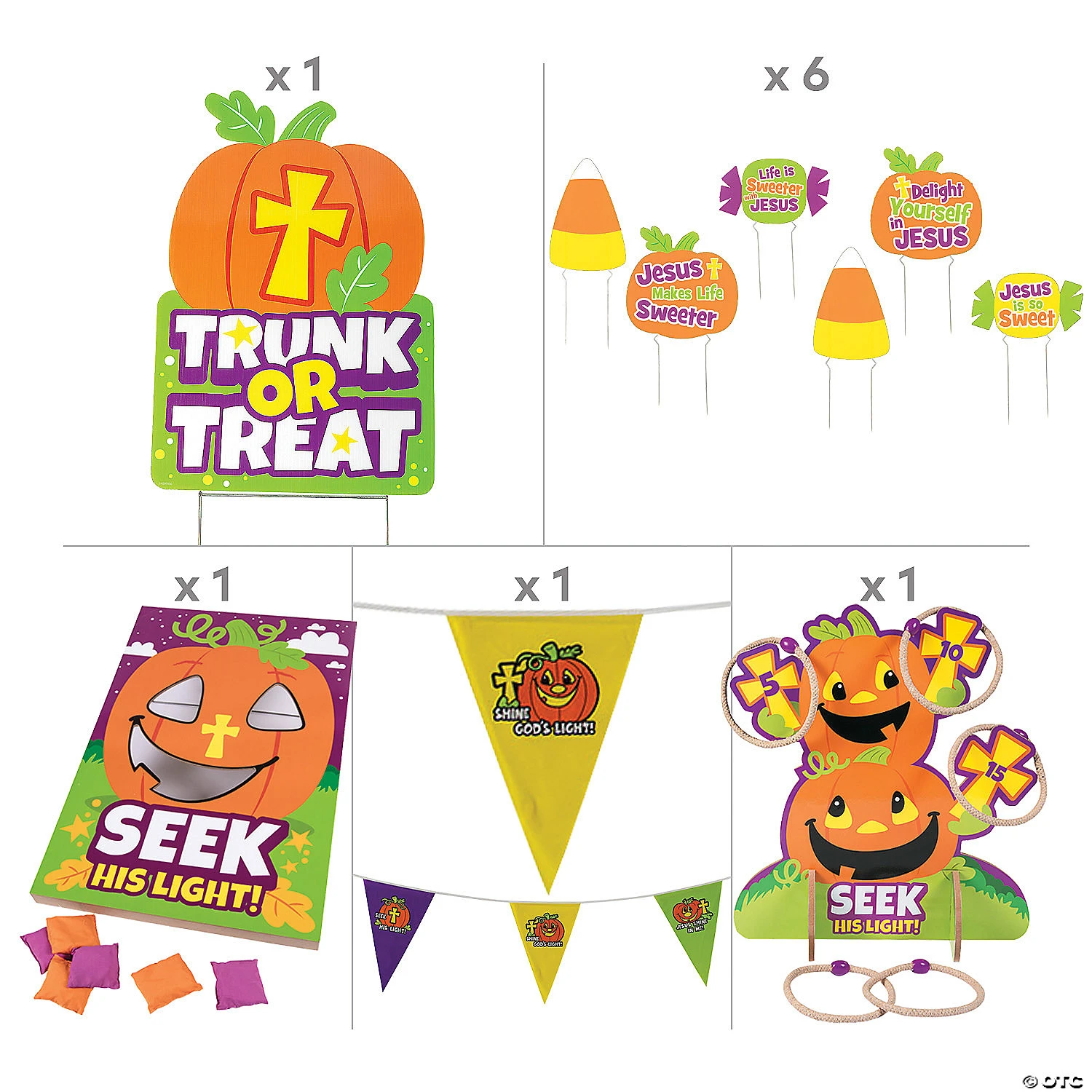 Church Trunk-or-Treat Decorating & Games Kit - 25 Pc. 4 Church Trunk-or-Treat Decorating & Games Kit - 25 Pc. - Image 2
