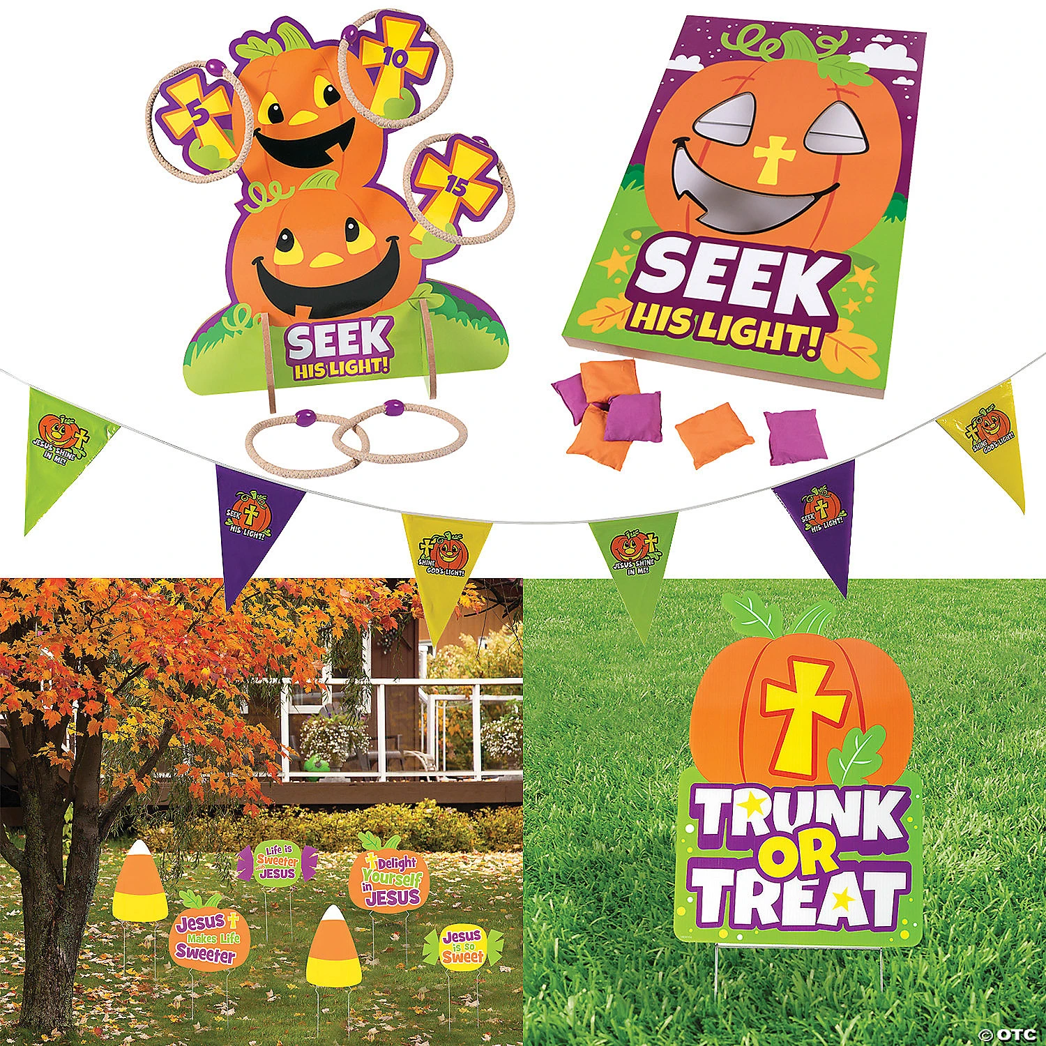 Church Trunk-or-Treat Decorating & Games Kit - 25 Pc. 3 Church Trunk-or-Treat Decorating & Games Kit - 25 Pc.