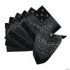Solid Color Bandanas - 12 Pc. -Cheap Halloween decorations Store classic black bandanas 12 pc 13931054