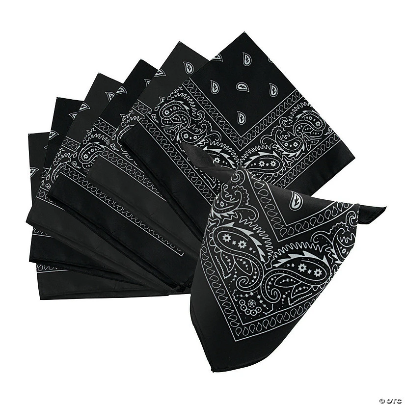 Solid Color Bandanas - 12 Pc. 3 Solid Color Bandanas - 12 Pc.