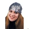 CLOCHE SEQUIN HAT-SILVER -Cheap Halloween decorations Store cloche sequin hat silverga67sv
