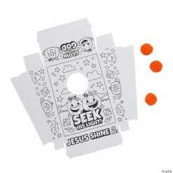 Color Your Own Christian Pumpkin Games - 12 Pc. 8 Color Your Own Christian Pumpkin Games - 12 Pc. -Cheap Halloween decorations Store color your own christian pumpkin games 12 pc 13983000 a02