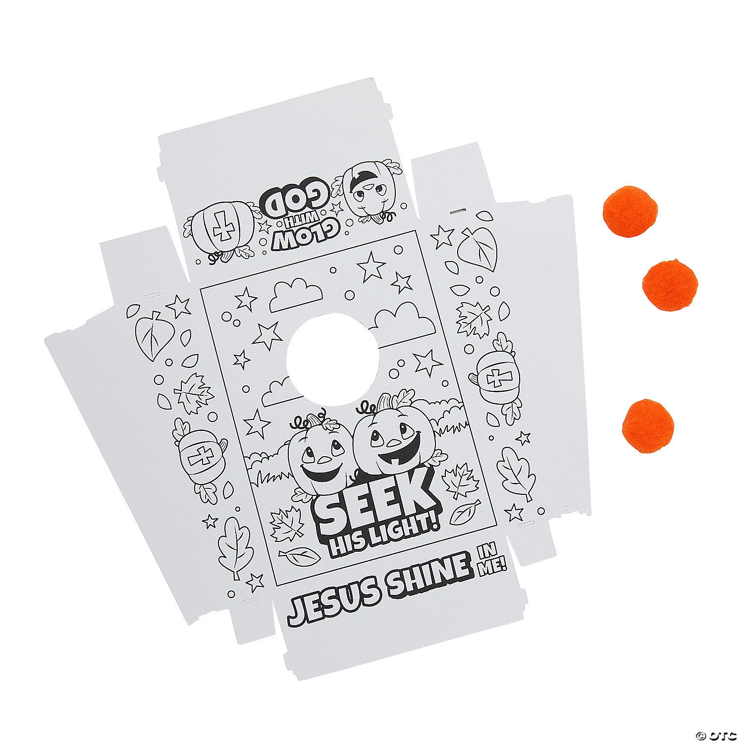 Color Your Own Christian Pumpkin Games - 12 Pc. 5 Color Your Own Christian Pumpkin Games - 12 Pc. - Image 3
