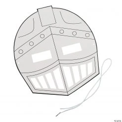 Color Your Own Knight Masks - 12 Pc. -Cheap Halloween decorations Store color your own knight masks 12 pc 13596823 a01