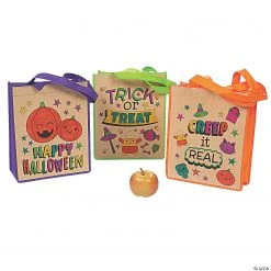Color Your Own Large Halloween Tote Bags - 12 Pc. 5 Color Your Own Large Halloween Tote Bags - 12 Pc. -Cheap Halloween decorations Store color your own large halloween tote bags 12 pc 13851826 a01