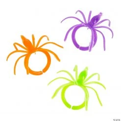 Colorful Halloween Spider Rings - 144 Pc. -Cheap Halloween decorations Store colorful halloween spider rings 144 pc 25 5653 a03