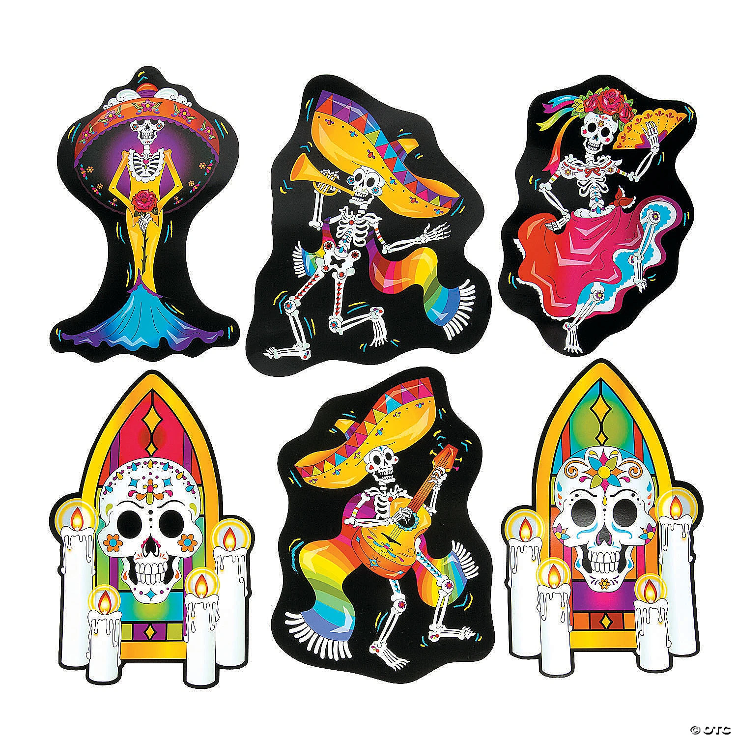 Day of the Dead Cutouts - 6 Pc. 3 Day of the Dead Cutouts - 6 Pc.